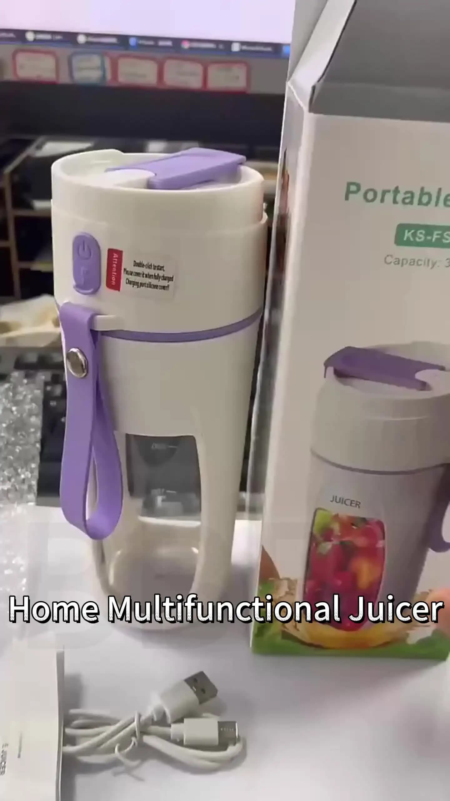 New Lasting Range Juicer Home Small Portable Fruit Juicer Cup Outdoor Electric Juicer Healthy Fruit and Vegetable Blender Cup