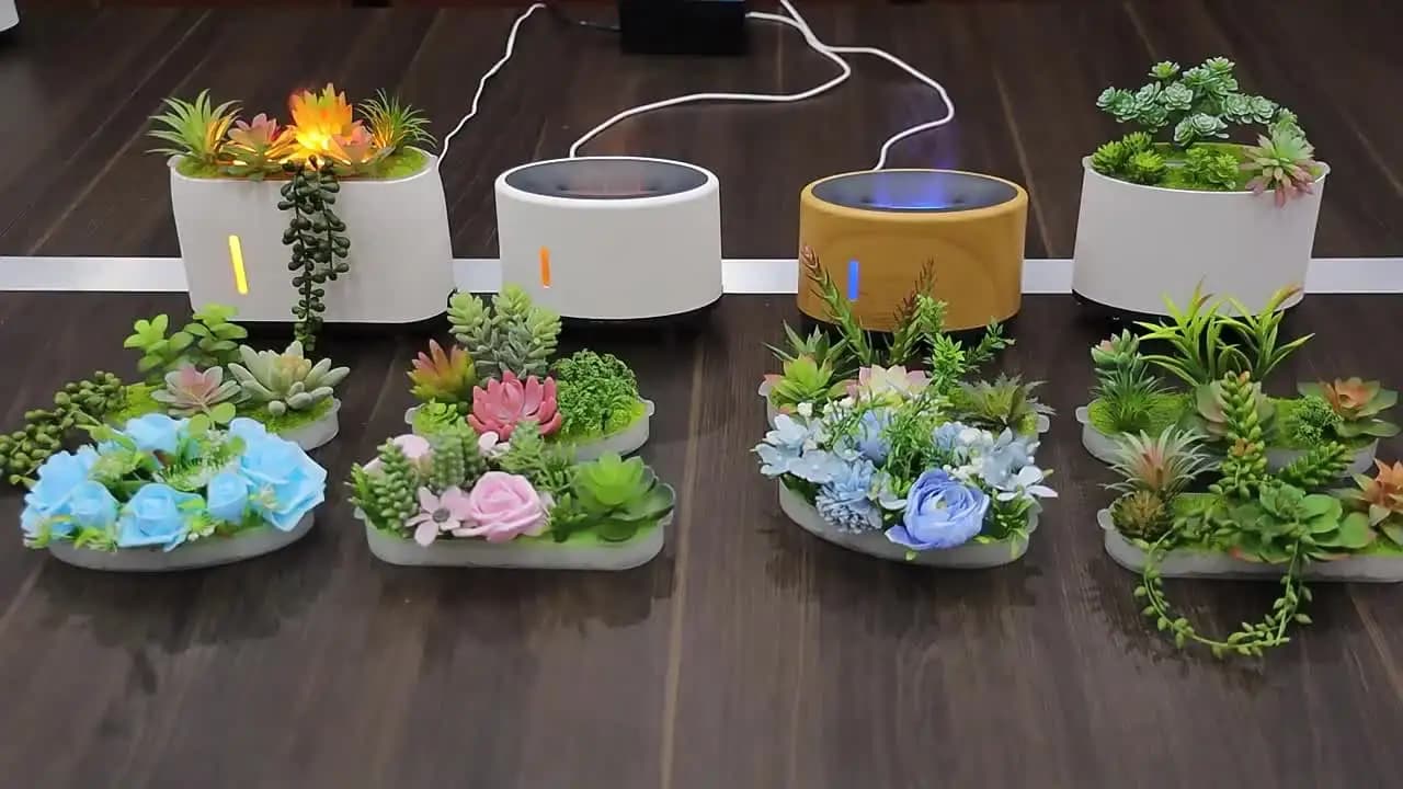 Music Humidifier Usb Volcano Diffuser Humidifier Intelligent Essential Oil Aromatherapy Machine