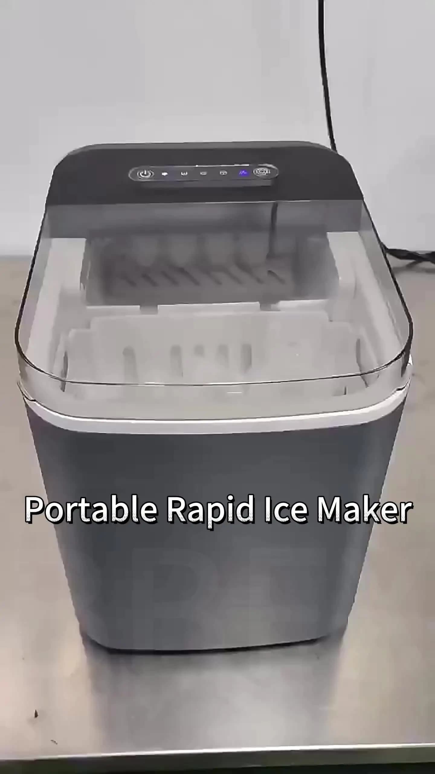 Summer Small Ice Machine Milk Tea Store Commercial Fast Ice Machine Round Ice Making Machine
