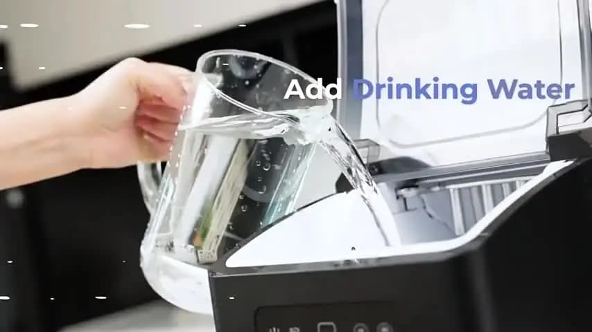 New Kitchen Intelligent Small Ice Maker Intelligent Automatic Home Ice Maker Independent Water Tank