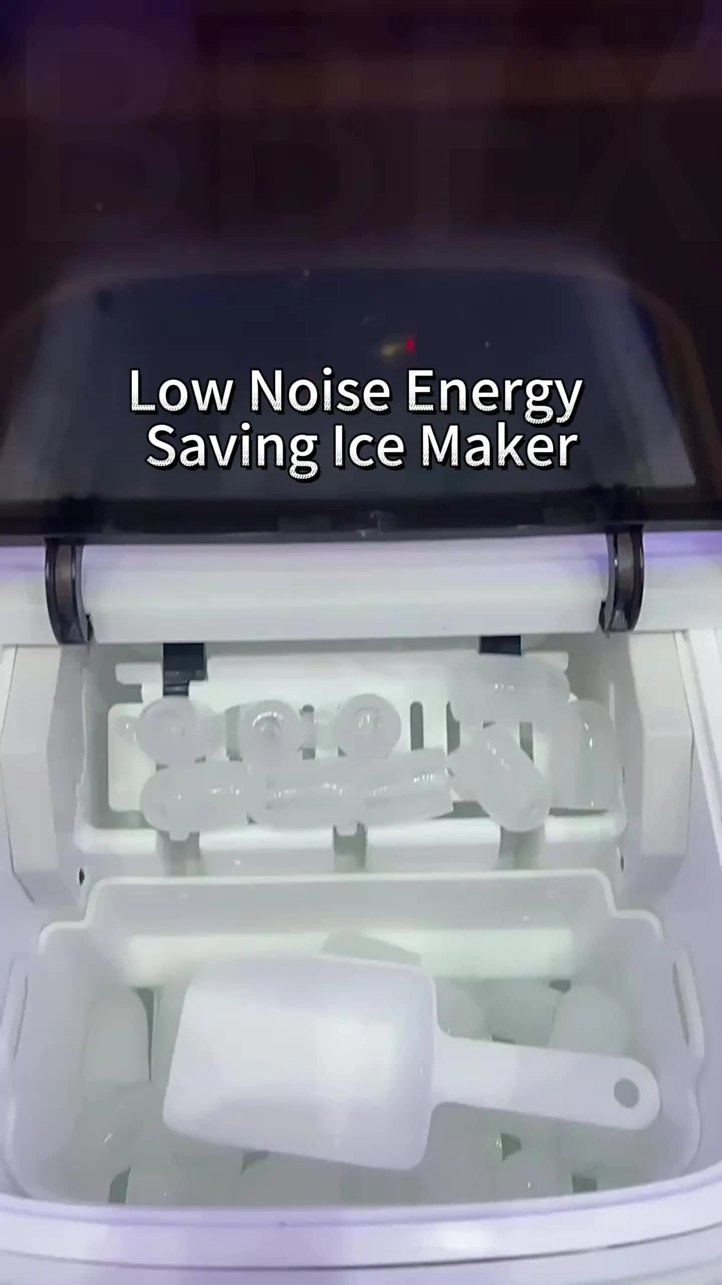 Home Mini Ice Maker Daily Production 12kg Automatic Cleaning Size Ice Adjustable Ice Maker