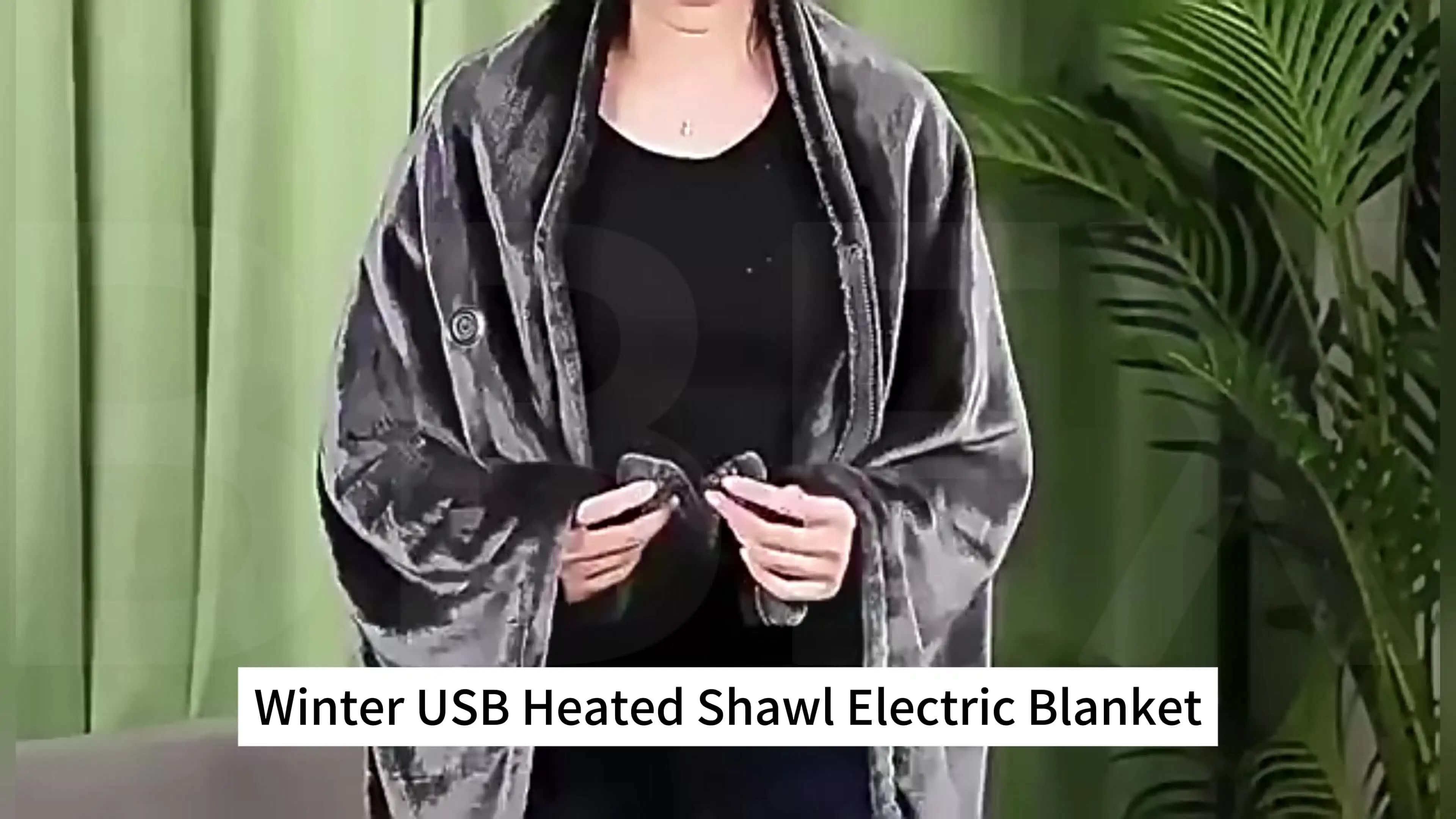 Portable USB Interface Electric Heating Shawl, Outdoor Activity Electric Blanket, Precise Temperature Control Electric Blanket