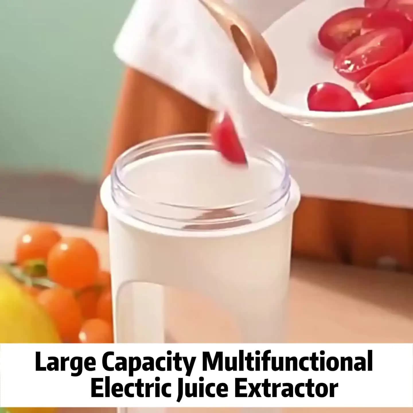Small Hand-cranked Juice Cup Mini Electric Juice Extractor Wireless Charging Usb Multi-function Juice Extractor