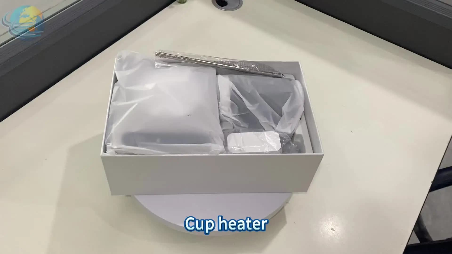 Desktop Electric Drink Cooling Heating Pad with LED Display Fast Beverage Chiller Heater for Milk Tea Beer Office Home Use