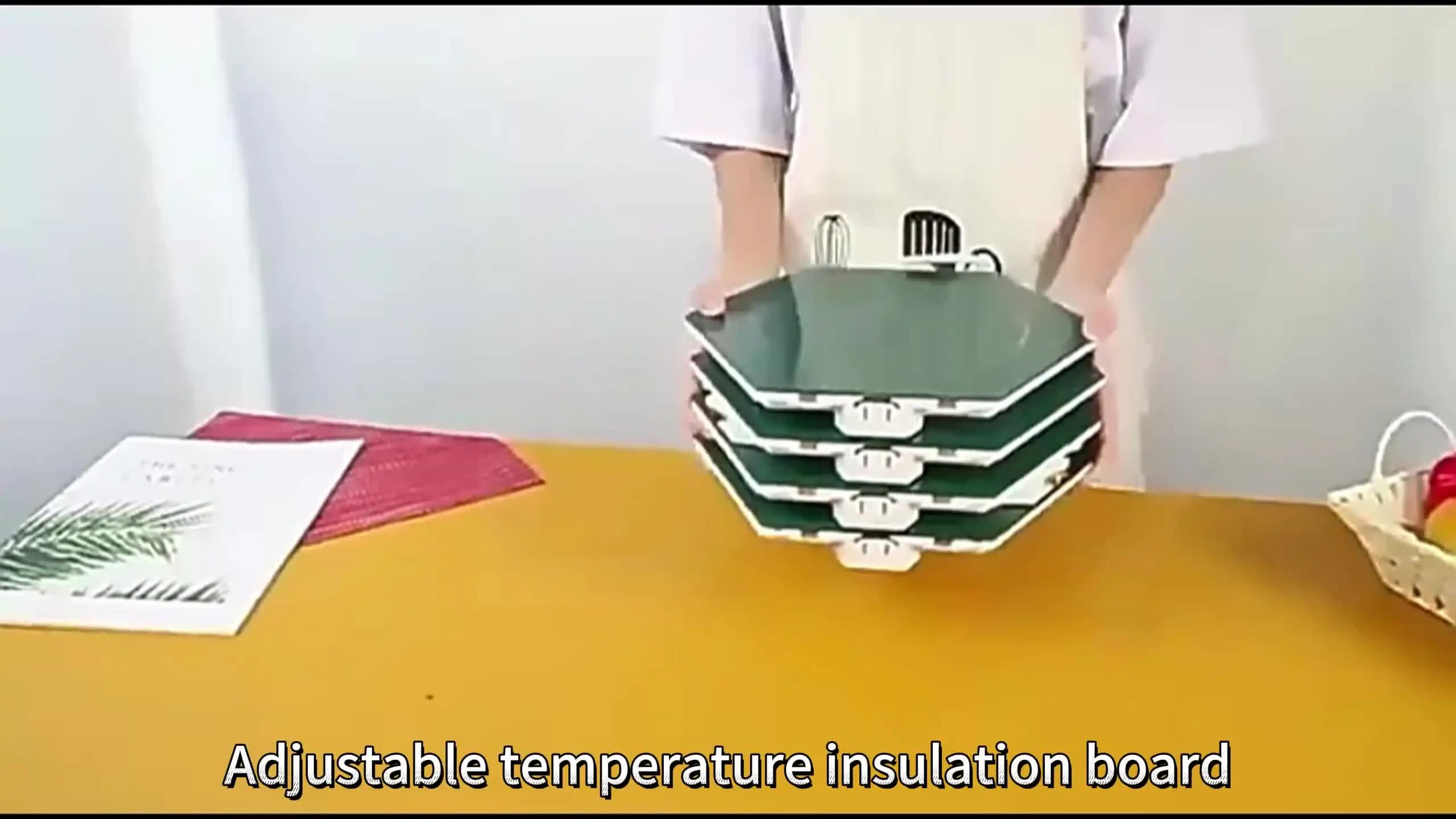 Casual Splicing Meal Warming Board Thermal Dining Table Home Use Multi-temperature Adjustment Hot Plate