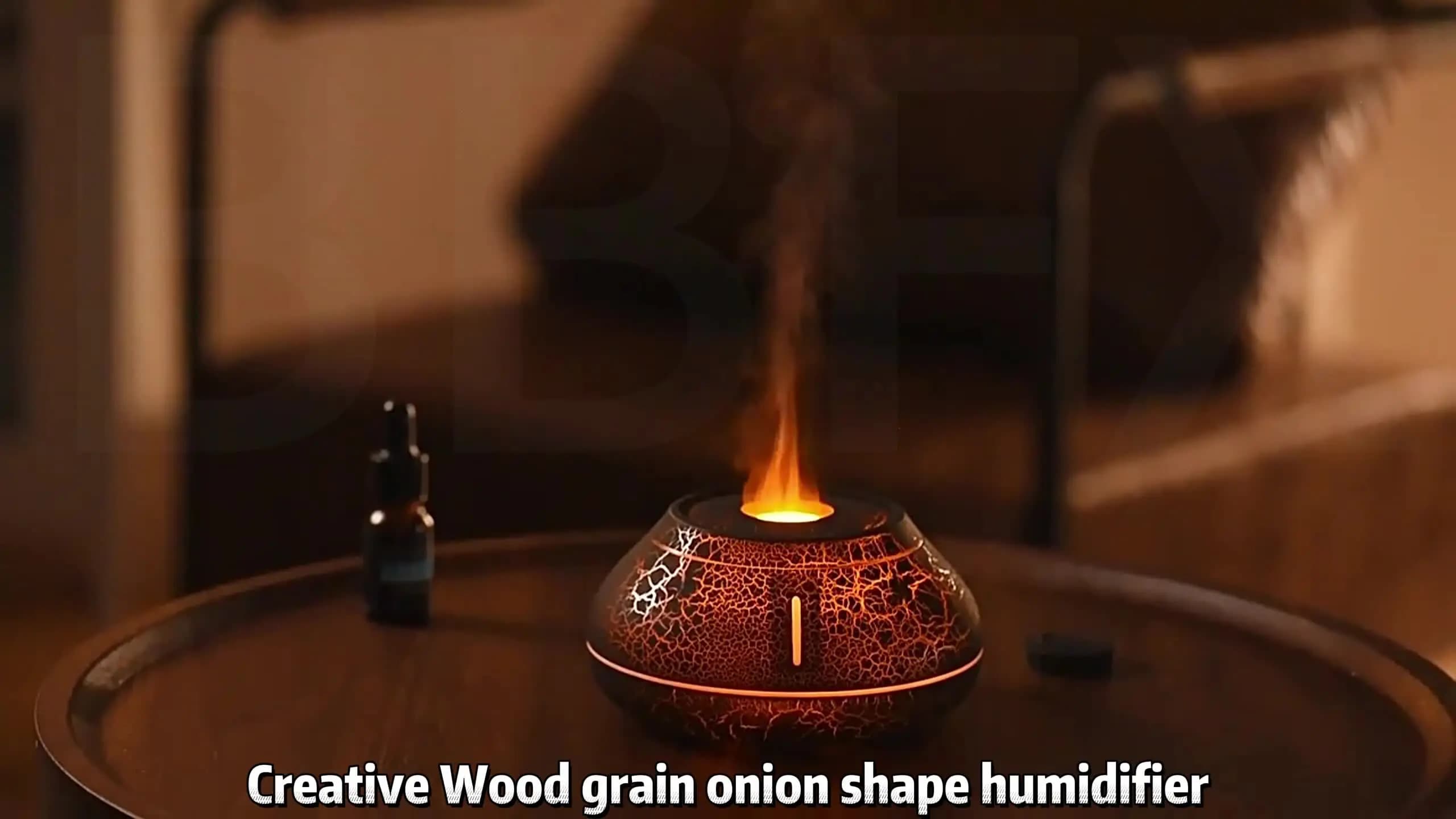 Simulation Flame Diffuser Desktop Creative Air Humidifier Home Diffuser Fragrance