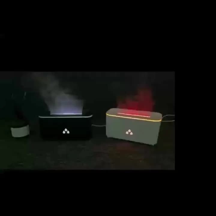 Simulation Flame Diffuser Home Desktop Ambient Scent Sprayer Bedroom Silent Humidifier
