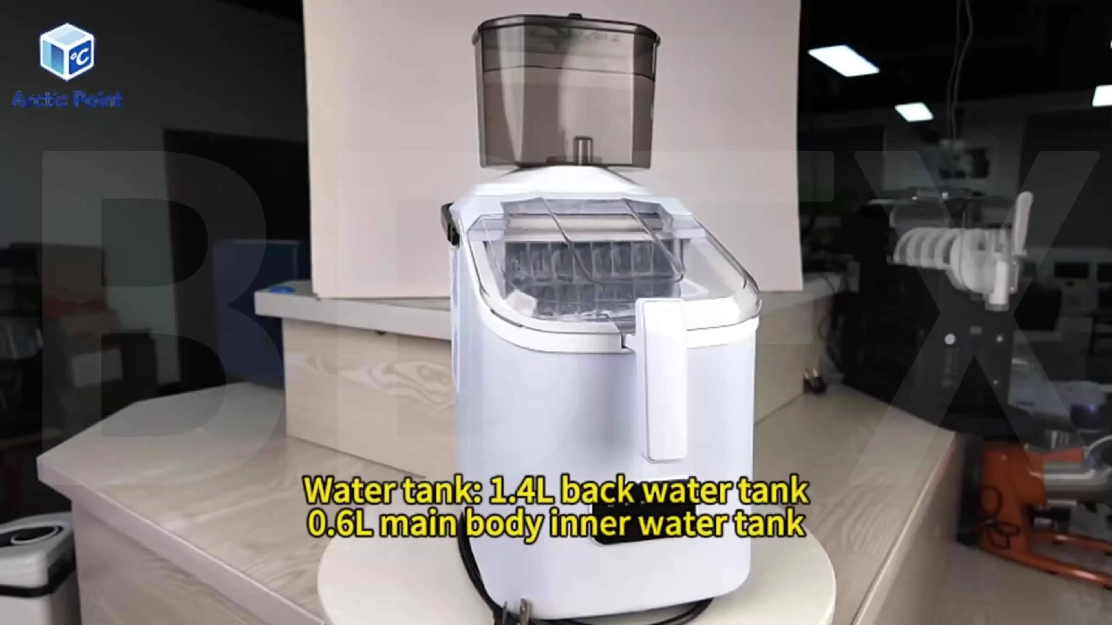 Square Ice Cube Ice Maker Small Ice Coffee Mate Home Solid Automatic Dormitory Mini Cube Simple Operation