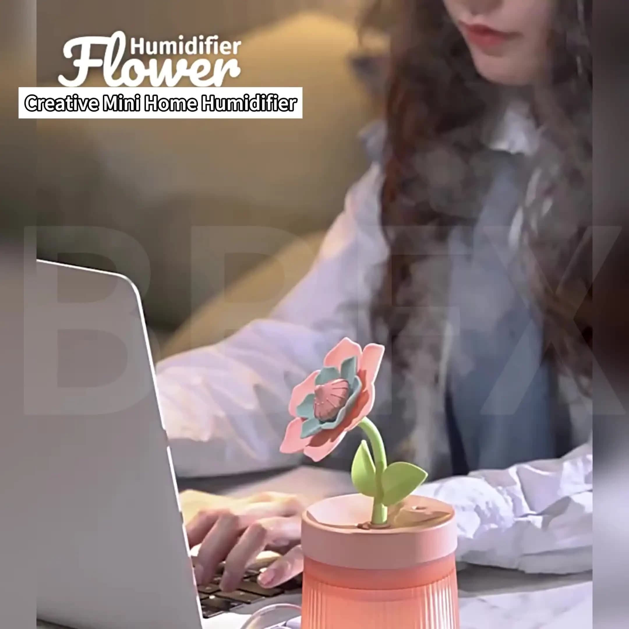 Flowers air Humidifier Small Spray Hydration Home Bedroom Desktop Portable Car USB Aromatherapy Machine