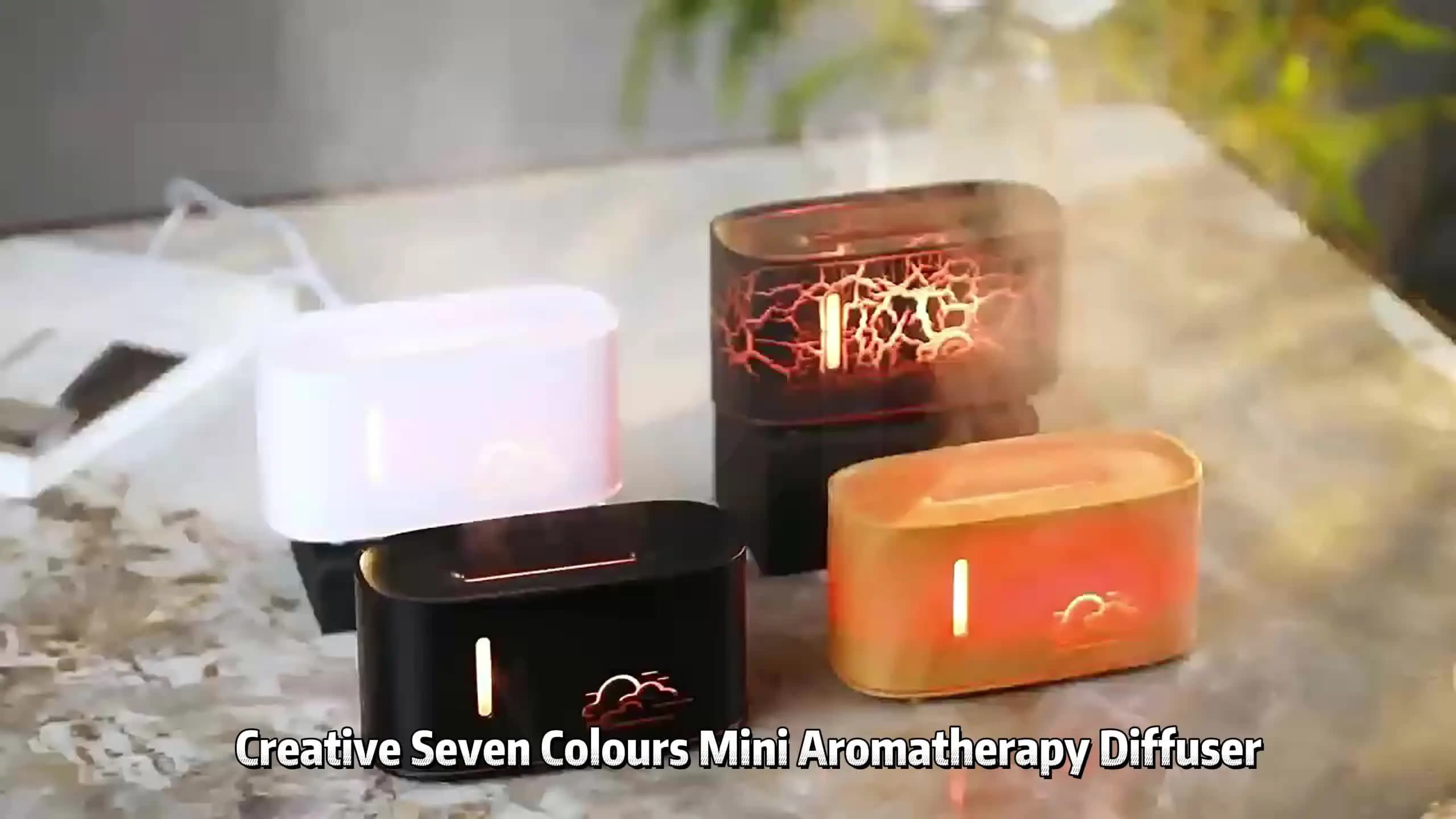 Cloud Flame Humidifying Aromatherapy Diffuser Bedroom Car Premium Atomised Essential Oil Diffuser