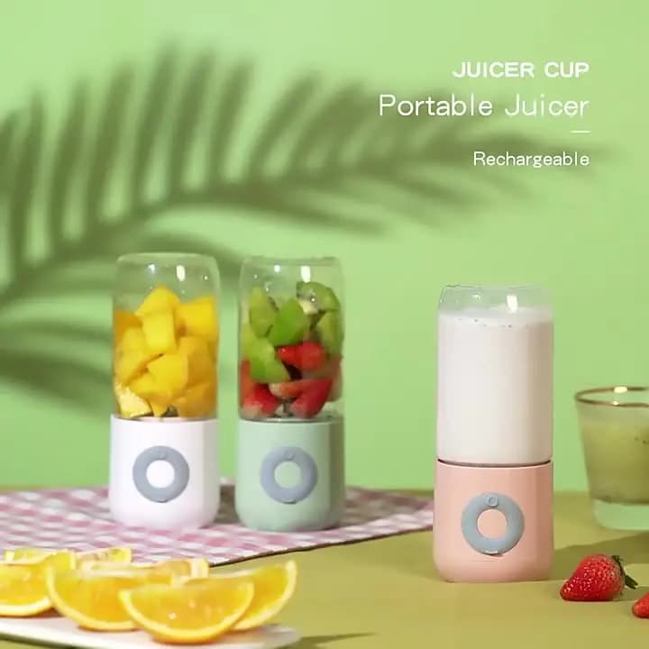 Portable Small Mini Juicing Cup Multi-function Usb Rechargeable Mini Juice Cup Easy Operation Double Click Start Juicer