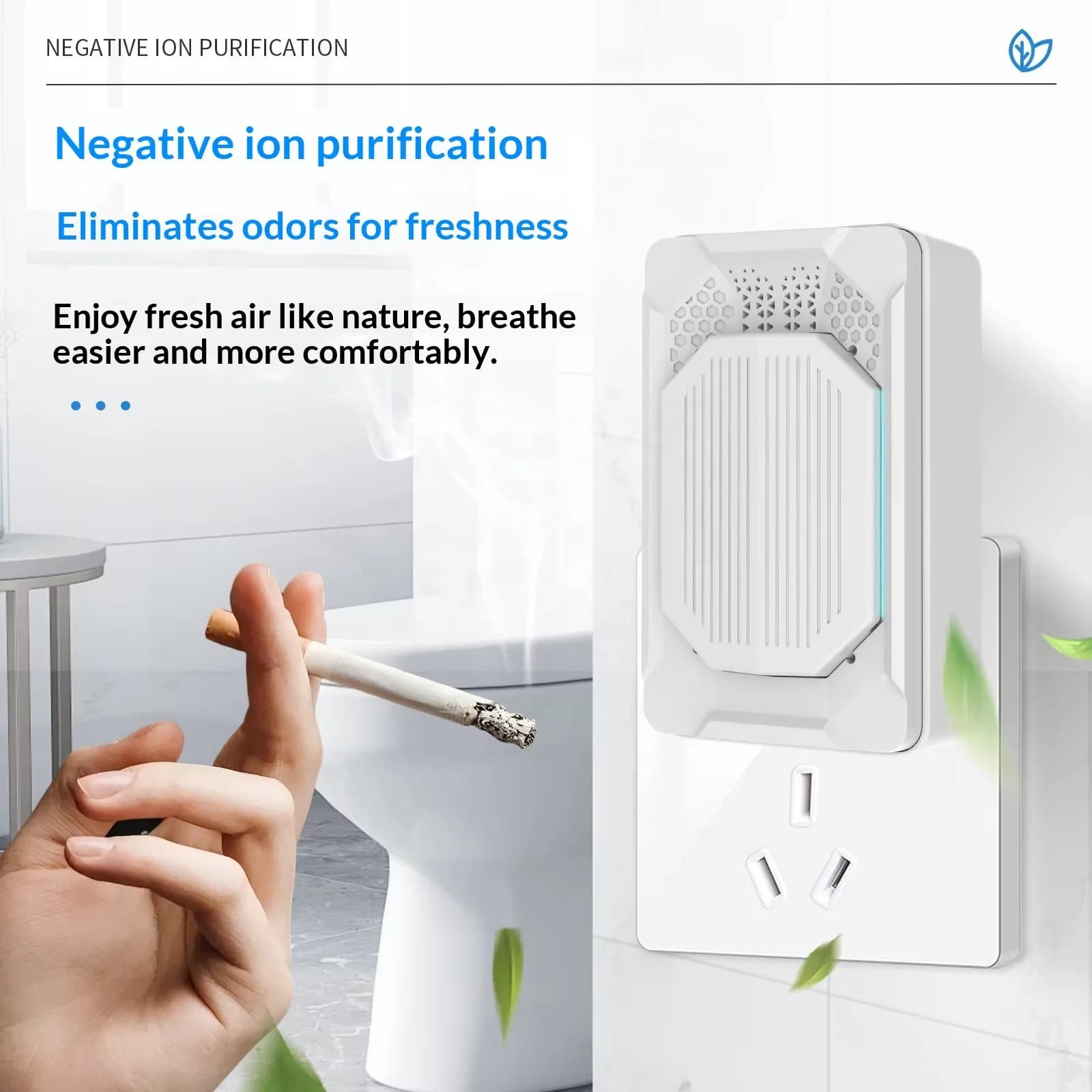 Modern Rectangular Air Purifier Multi-vent Filtration System Odor Eliminator for Living Room Kitchen Pet Area 3