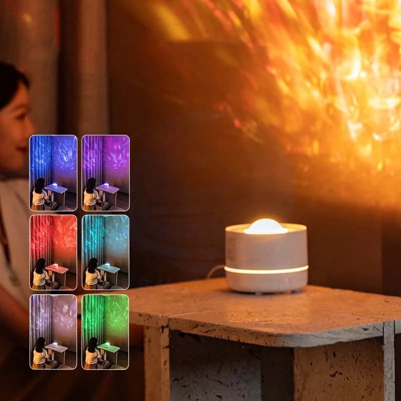 2025 New Star Projection Aromatherapy Diffuser Gift USB Plug-in Large Mist Volume Colourful Romantic Ambient Light Humidifier 5