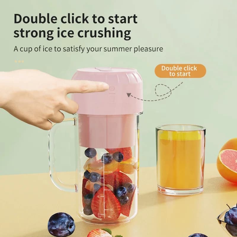New Simple Design Juicer Portable Charging Small Juice Cup Student Household Multifunction Juice Machine Operation Simple Juicer 7