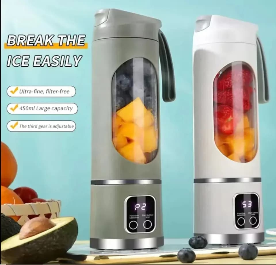New High-end Juicer Home Crushed Ice Juicing Cup USB Charging Portable Juice Machine Easy to Operate Outdoor with the Cup 5