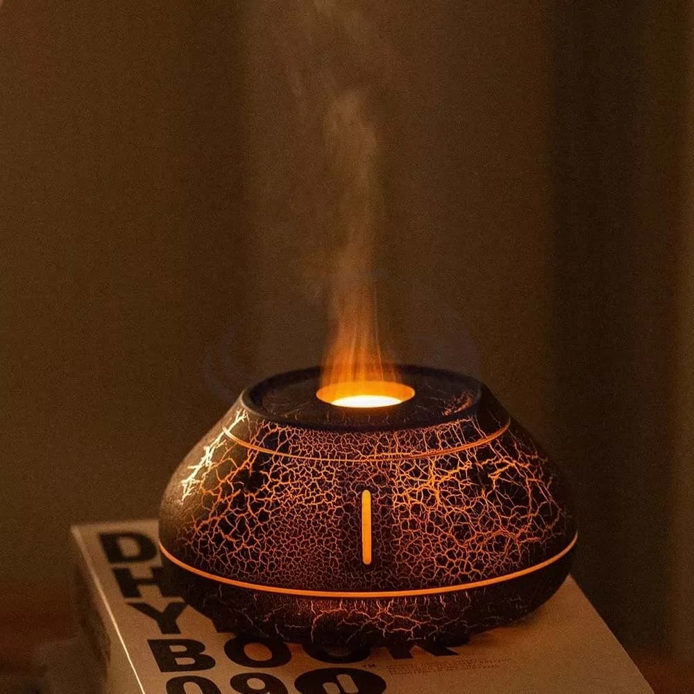 Simulation Flame Diffuser Desktop Creative Air Humidifier Home Diffuser Fragrance 2