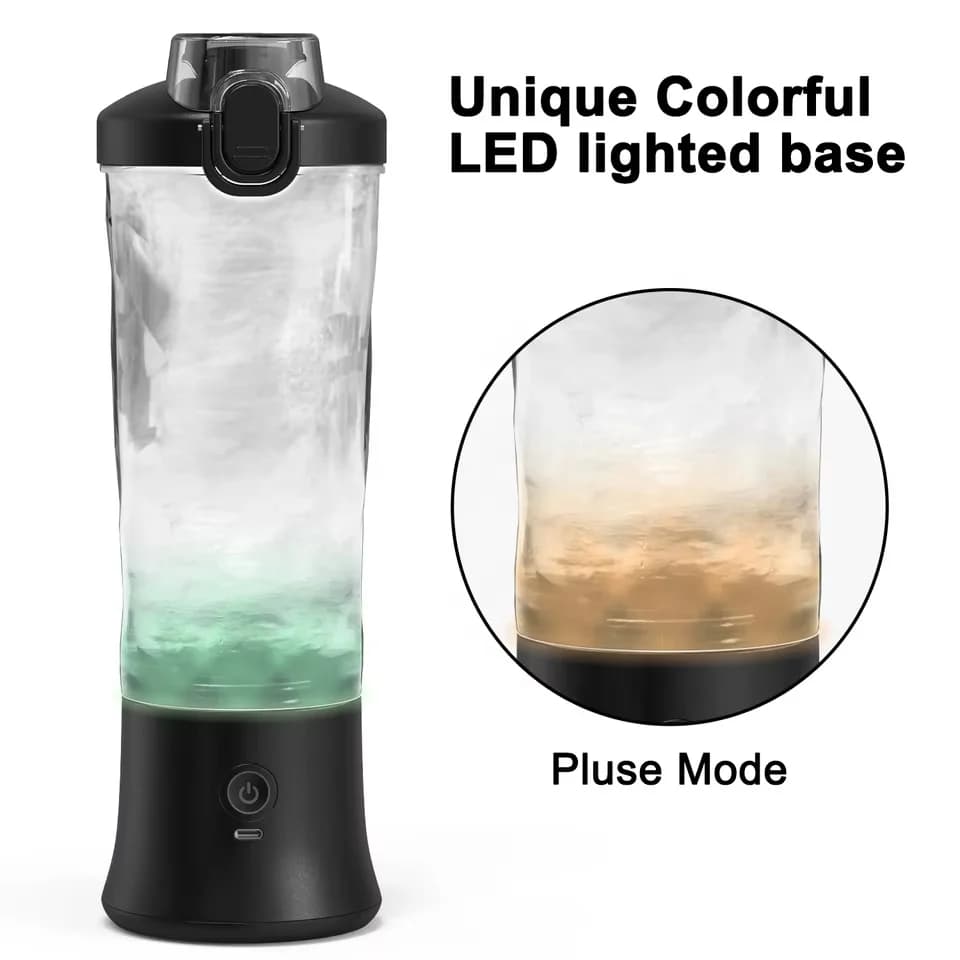 Portable Large Capacity 600ML Sports and Fitness Blender Cup Straight Mouth Fresh Juice Machine Small Mixing Waterproof Juicer 7