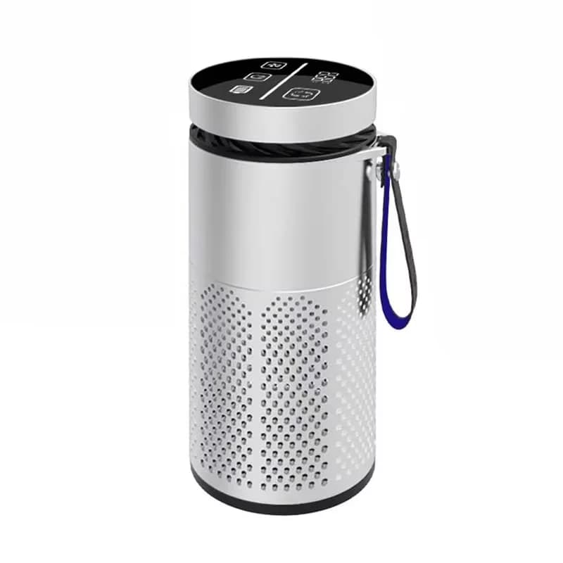 Dual Design Portable Air Ionizer USB Charging Mini Air Freshener with Lanyard Camera Lens Remove Odor Smoke Dust for Office 2