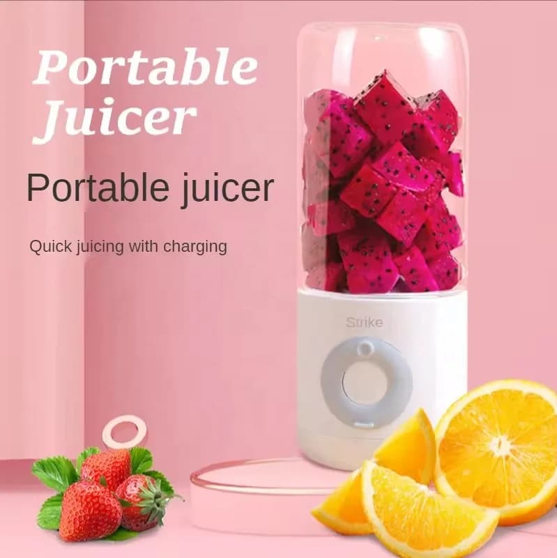 Portable Small Mini Juicing Cup Multi-function Usb Rechargeable Mini Juice Cup Easy Operation Double Click Start Juicer 4
