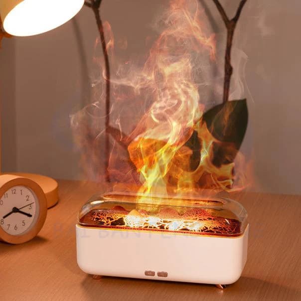 Creative Mini Llava Lava Aromatherapy Machine Small Home USB Seven-colour Ambience Light Flame Humidifier 6