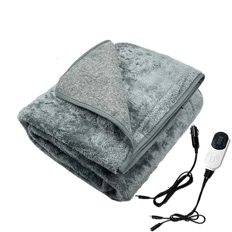 Car Cigarette Lighter DC Heated Blanket for Camping Vehicles 12V Electric Mattress Pad Office Leg Cover Motorhome Heated Blanket 3
