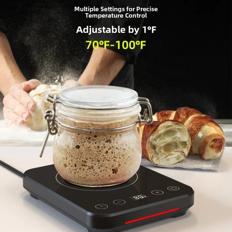 Black Smart Beverage Warmer Coaster Adjustable Temp Timer Electric Cup Heater with LED Screen for Coffee Tea 2