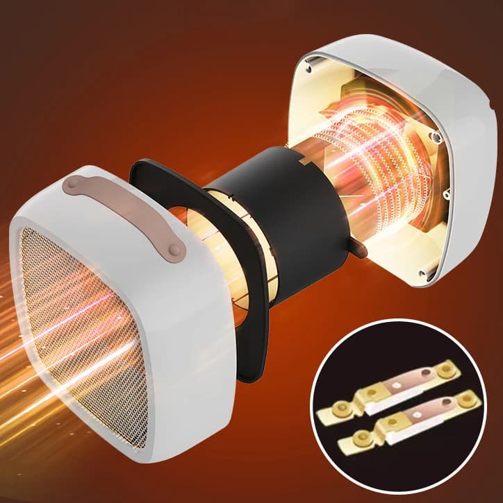 New Desktop Office Heater Small Household Vertical Power-saving Heater Quick Heating High-power Heater Energy-saving Appliances 4