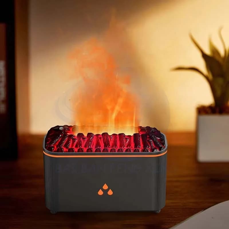 Simulation Flame Diffuser Home Desktop Ambient Scent Sprayer Bedroom Silent Humidifier 2