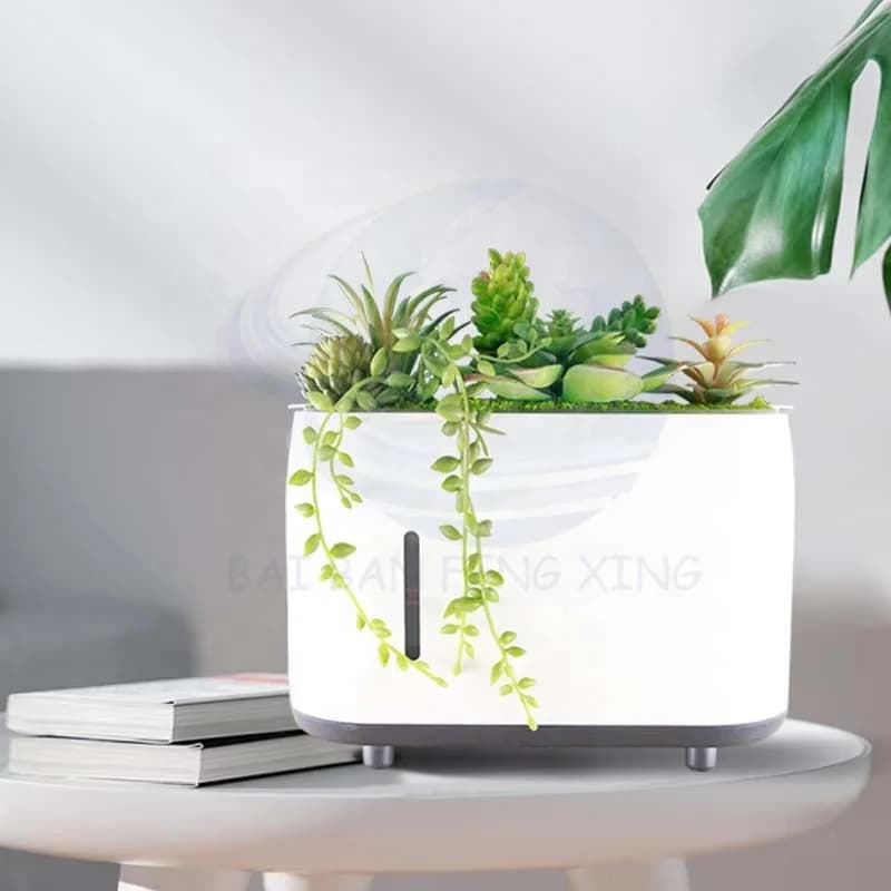 Simulation Plant  Music Flame Aromatherapy Humidifier USB Smart Remote Control Diffuser 6