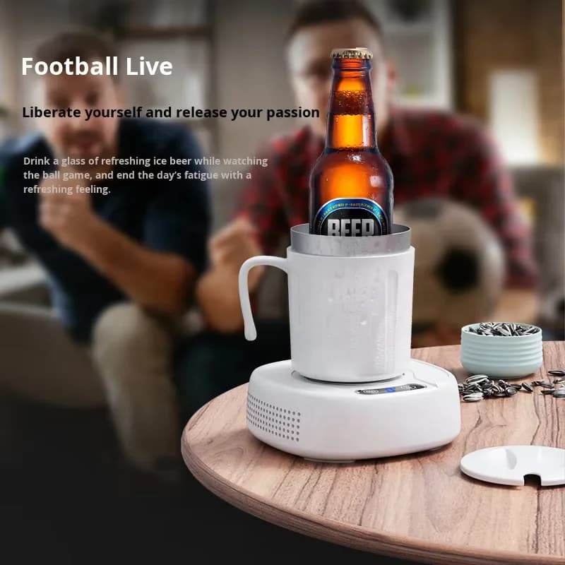 Fast Cooling Cup Cooler Heater with Handle Smart 2-in-1 Beverage Chiller Warmer Set with Touch Control for Coffee Tea Beer 6