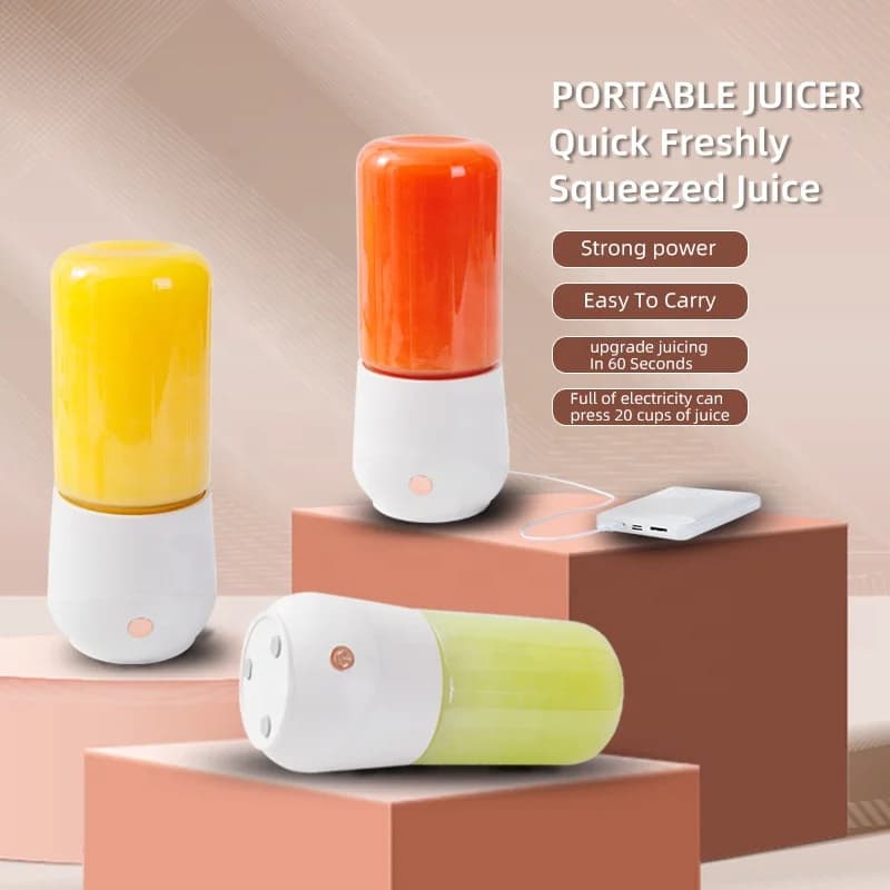 USB Charging Mini Electric Portable Juicer Multifunctional Household Fruit and Vegetable Machine Wireless Portable Juice Machine 2