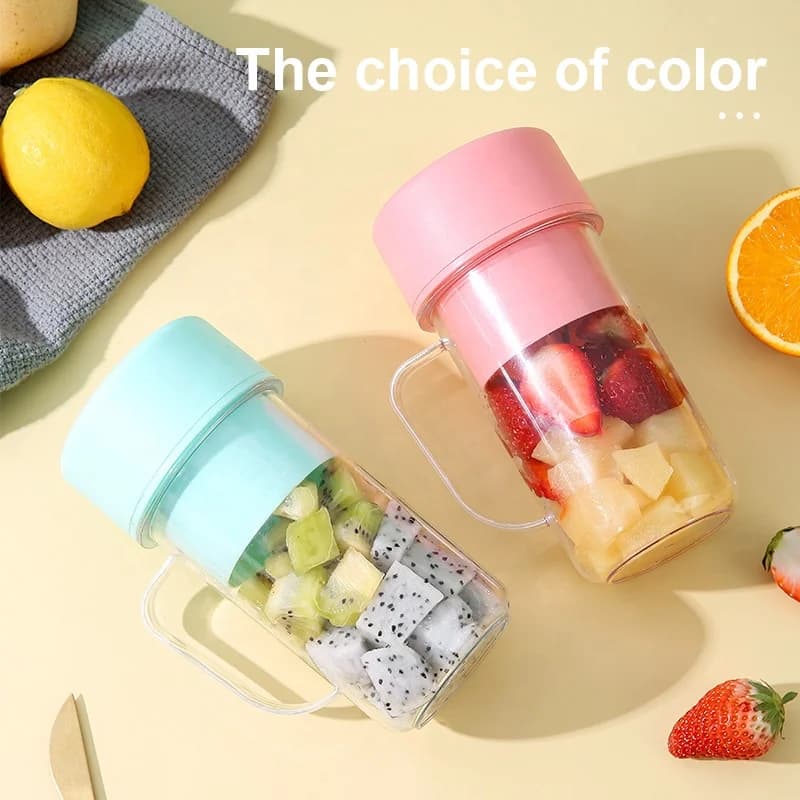 New Fashionable Household Electric Small Portable Mini Juicer Rechargeable Multifunctional Juice Straw Juicing Cup 4
