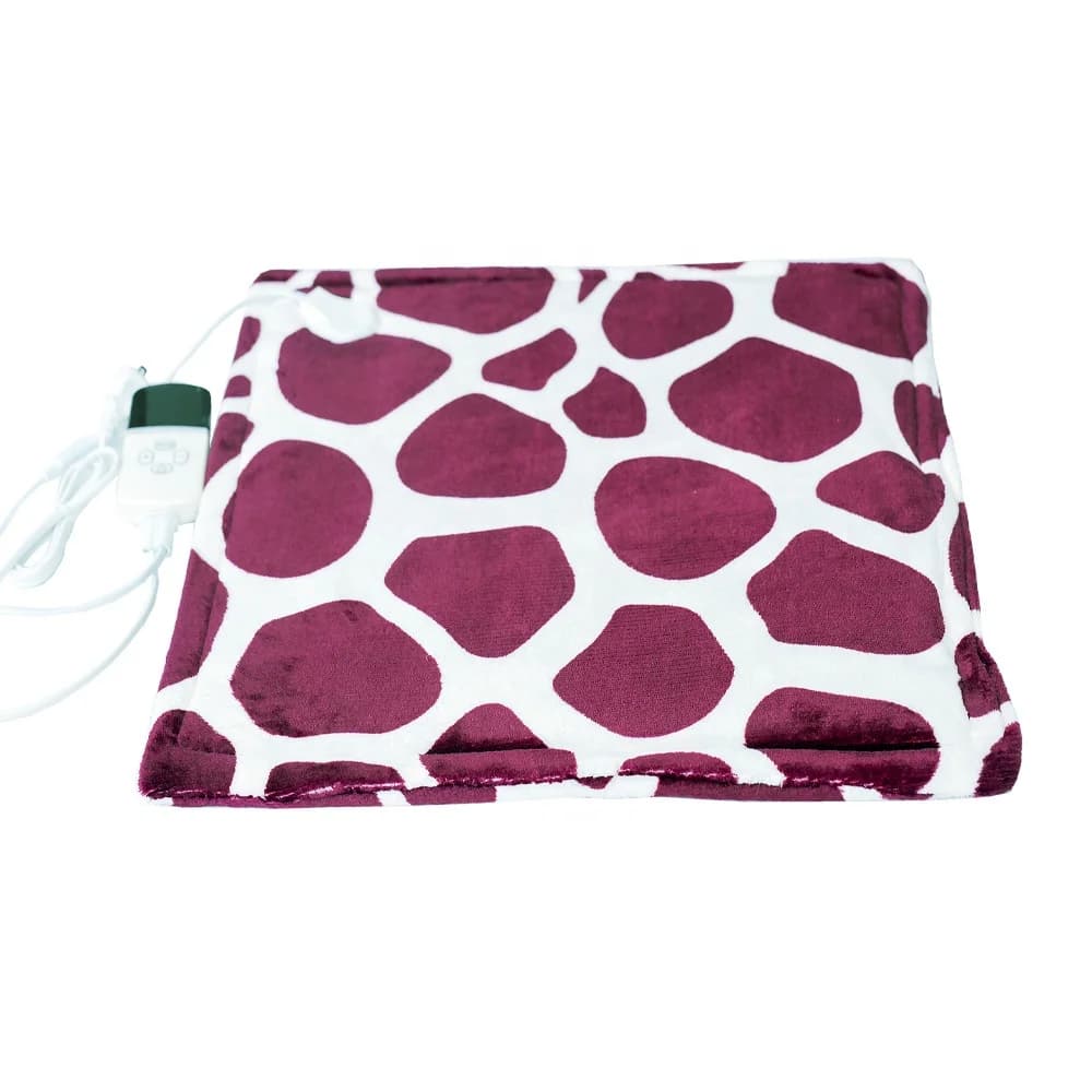 Single-person Heated Blanket Office Seat Cushion Deer-print Heated Pad Home Warming Blanket with Adjustable Temperature Settings 2