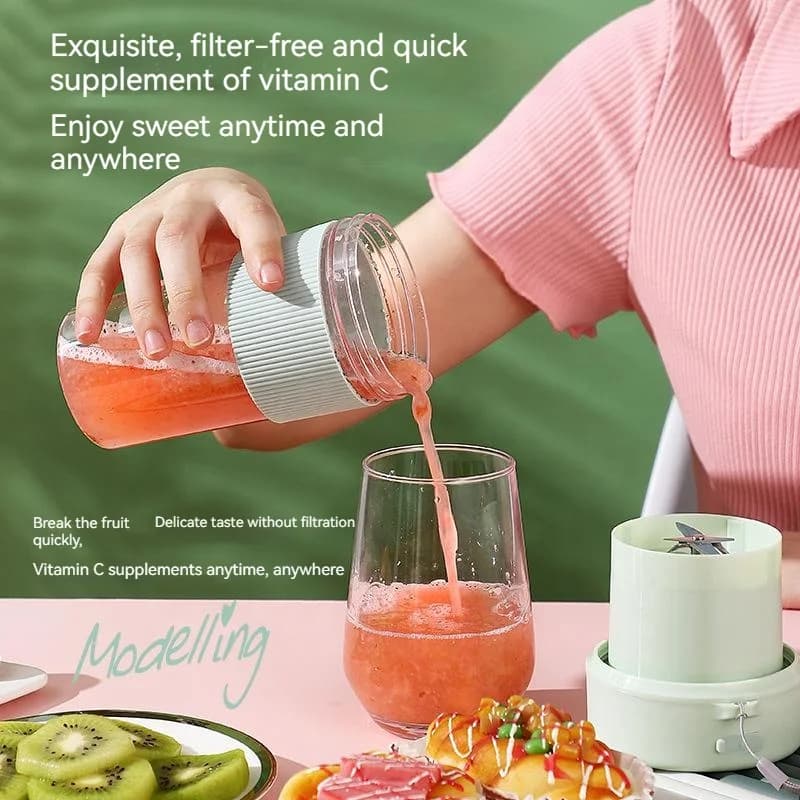 Rechargeable Mini Electric Portable Juicer Insert Straw Drinking Multifunctional Household Fruit and Vegetable Machine 6