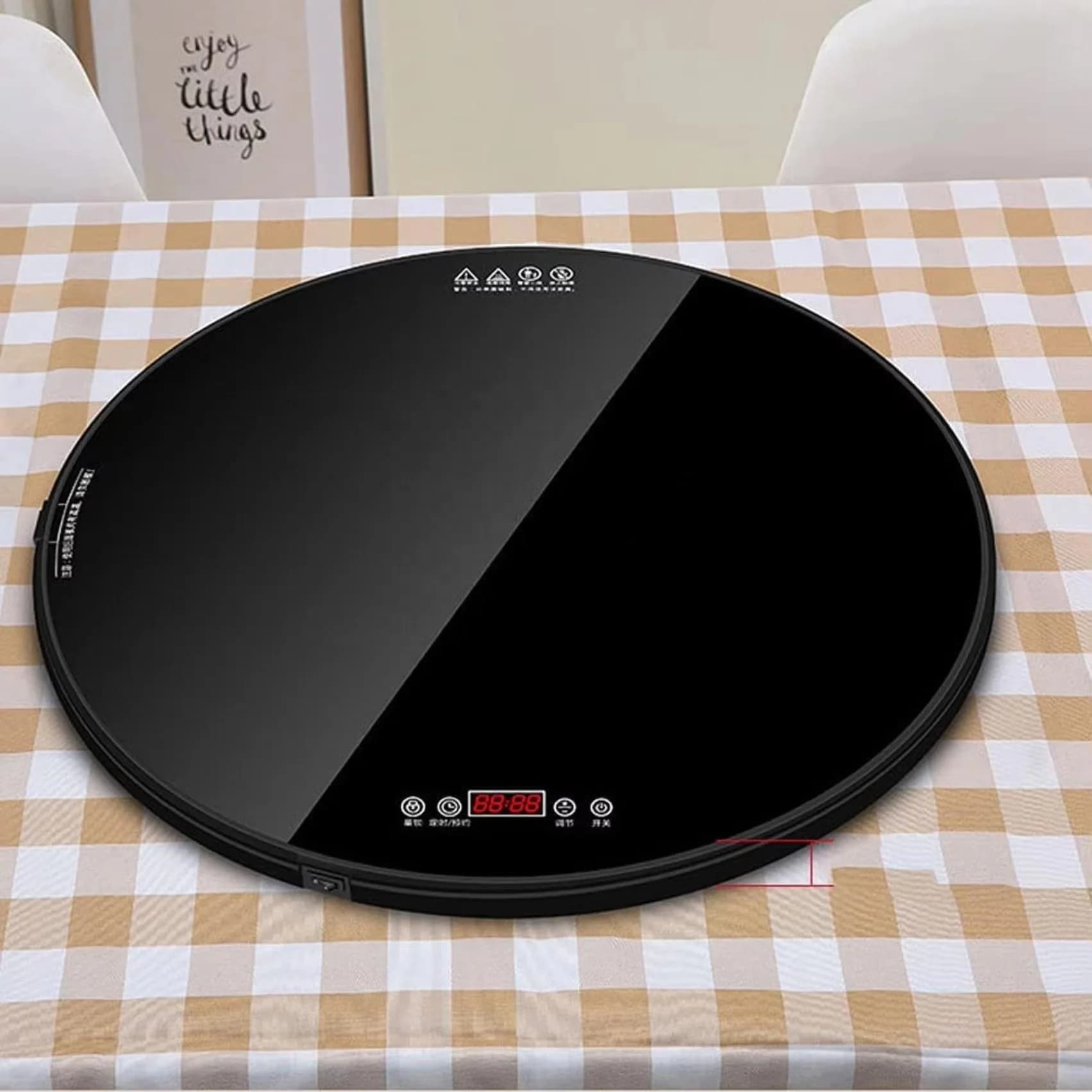 Household Multi-function Hot Plate Heating Warm Table Rotatable Insulation Plate Insulation Table Mat 5