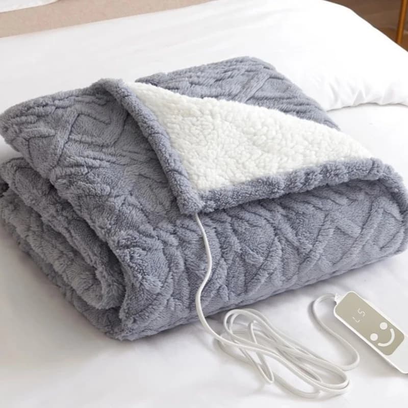 Lamb Fleece Double-sided Heating Blanket, Double Electric Blanket, Quick-heating and Warm Electric Blanket 3