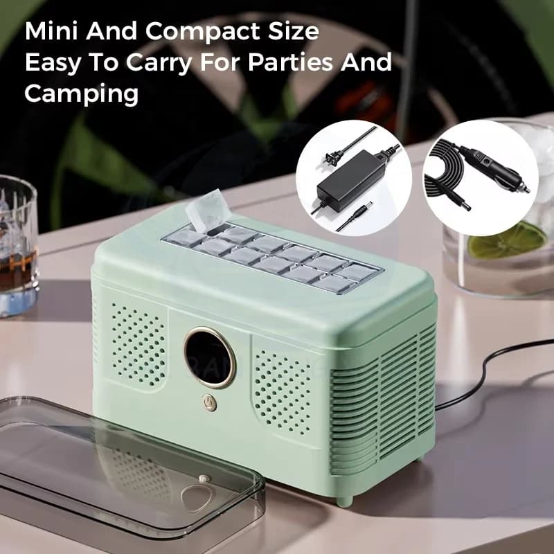 Energy-saving and Power-saving Desktop Small Ice Maker Mini Convenient Home Office Camping Fast Ice Maker 6