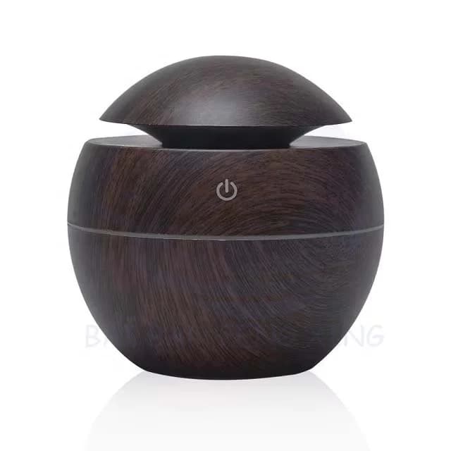 Wood Grain Round Household Mute Desktop Desktop Car Aromatherapy Humidification Hydration Instrument 5