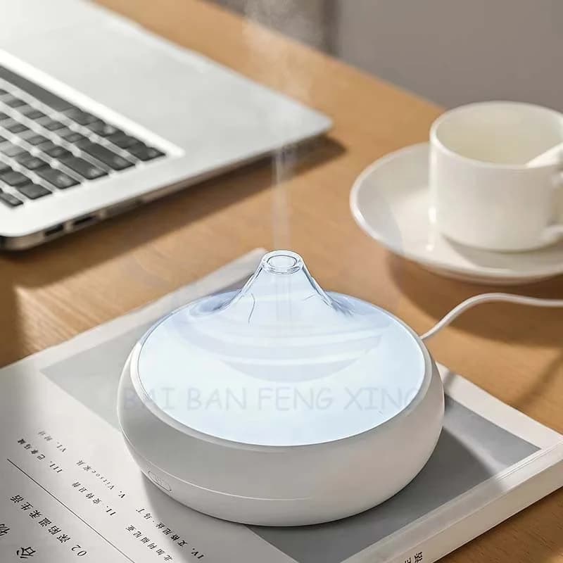 New Aromatherapy Machine Simulation Seven Colours Flame Home Desktop Humidifier Creative Crackle Flame Durable 6