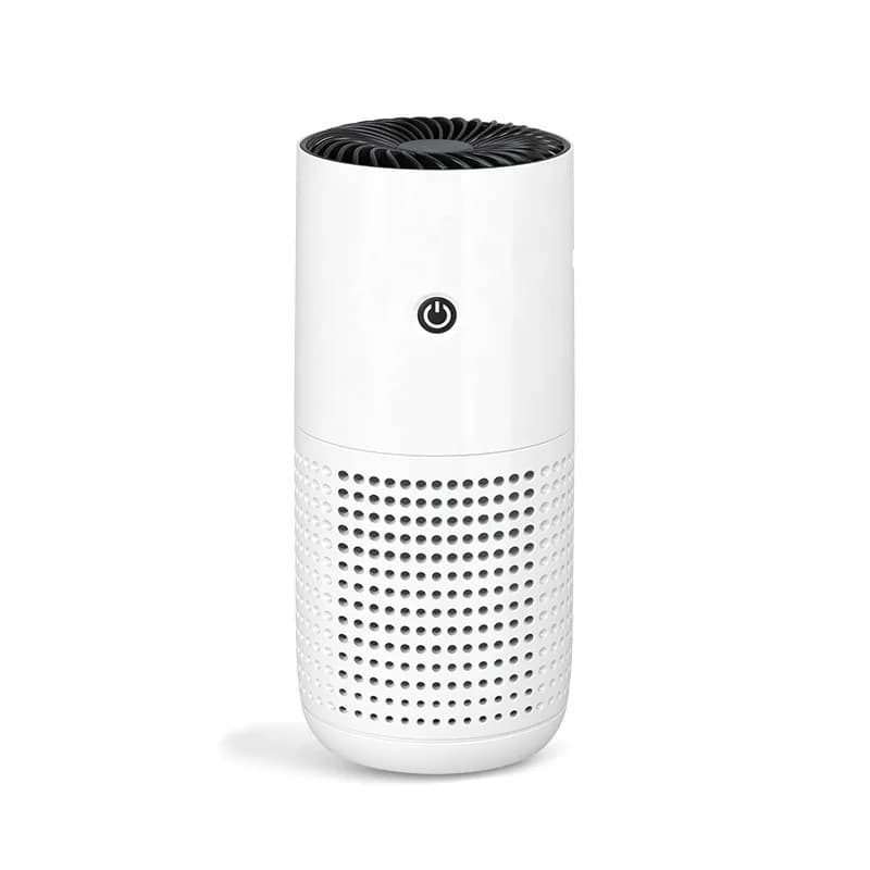Mini Cylindrical HEPA Air Purifier One-touch Control Desktop Air Cleaner with USB Power Remove Smoke Dust Pollen for Home Office 7
