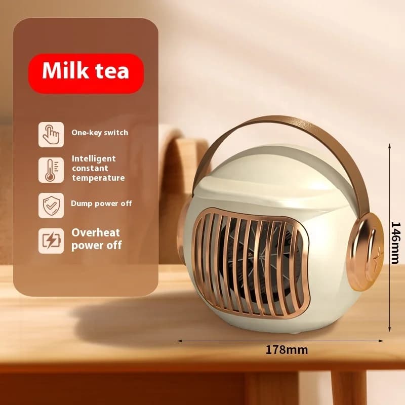 Practical Warm Heart Heater Gift Essential Exquisite Appearance Portable Home Office Desktop Heater Quick Heating Small Heater 3