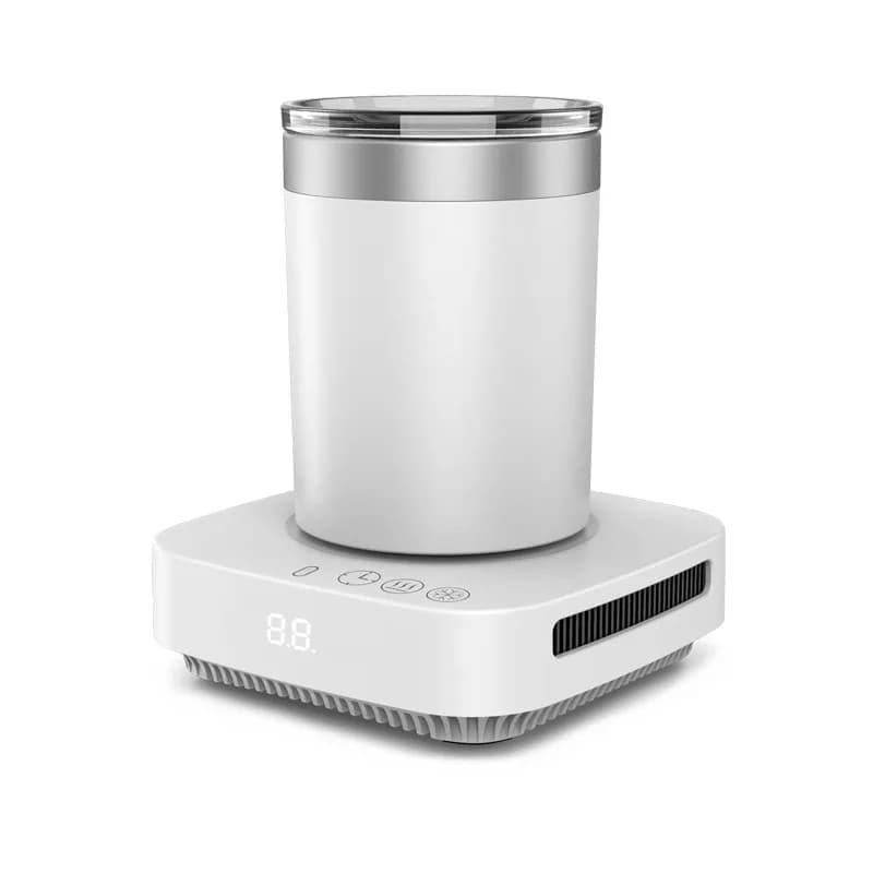 Intelligent Desktop Drink Cooling Heating Base with LED Display Fast Beverage Chiller Warmer for Coffee Soda Milk Office Use 4