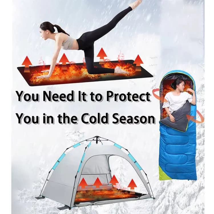 New Portable Heating Mattress for Home and Outdoor Use Heated Yoga Mat with Anti-Slip Design 5