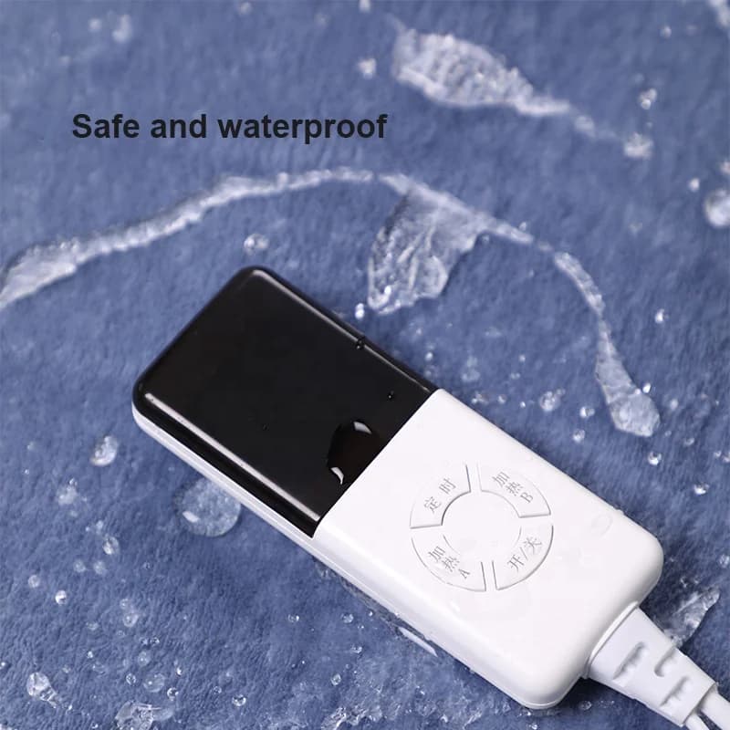 Smart Temperature-Controlled Electric Blanket Soft and Skin-Friendly Electric Blanket Single or Double Size Dual Controls 3