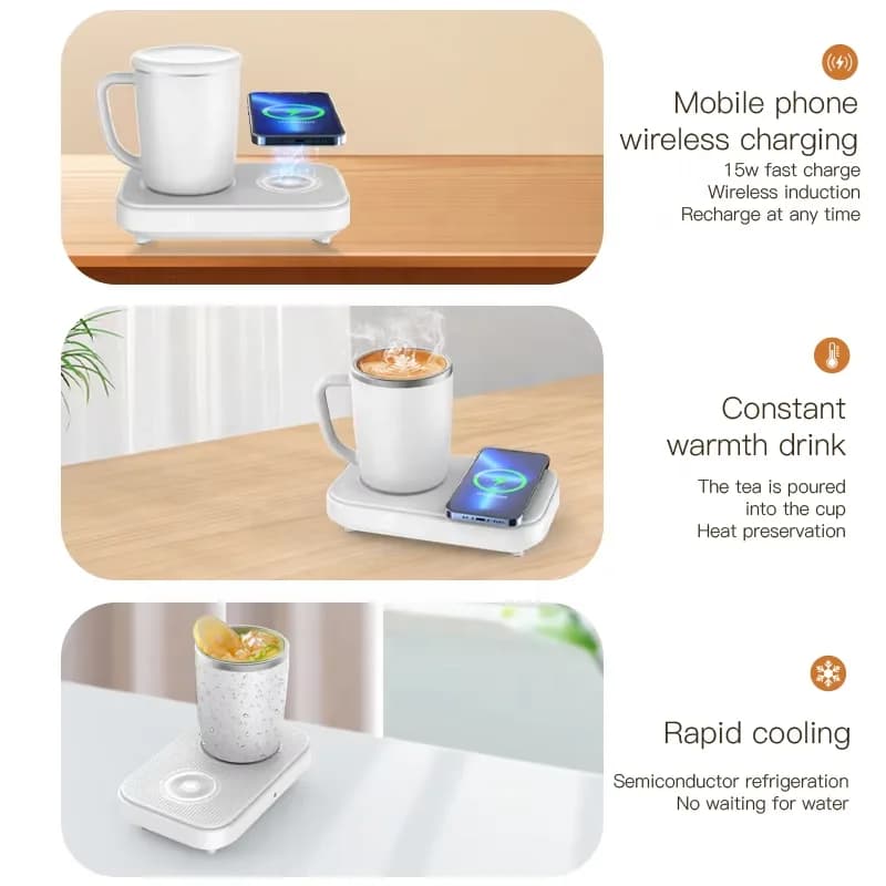 New Product Quick Cooling Cup Home Office Desk Cold Warm Cup Beverage Heating Constant Temperature Cup Pad 7
