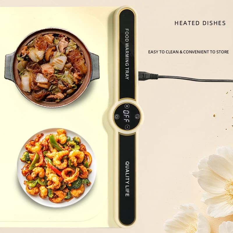 Silicone Food Warmer Mat Foldable Hot Food Insulation Board Seven-Level Temperature Control Multi-Functional Food Warmer Mat 5