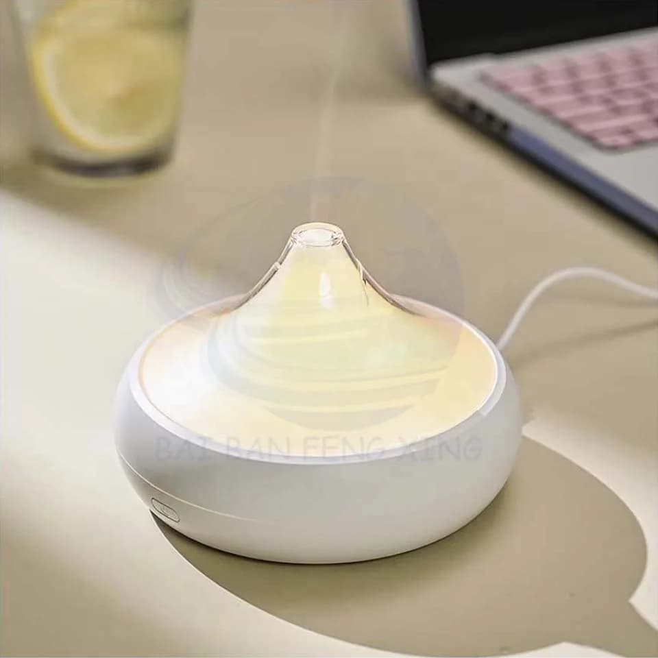 New Aromatherapy Machine Simulation Seven Colours Flame Home Desktop Humidifier Creative Crackle Flame Durable 4
