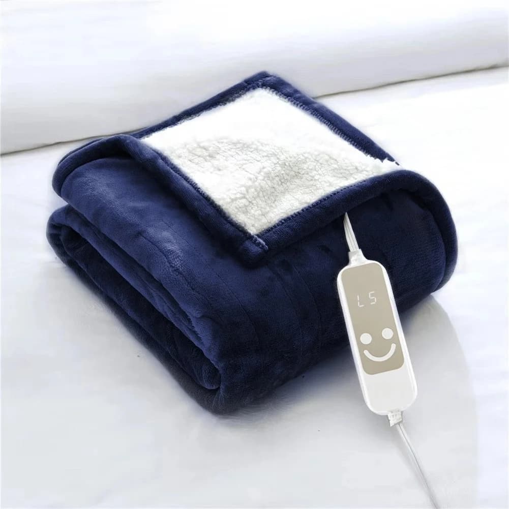 Lamb Fleece Double-sided Heating Blanket, Double Electric Blanket, Quick-heating and Warm Electric Blanket