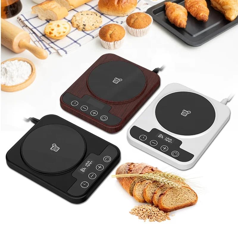Modern White Desk Drink Heating Coaster Touch Key Control Smart Mug Warmer with Customizable Settings 4