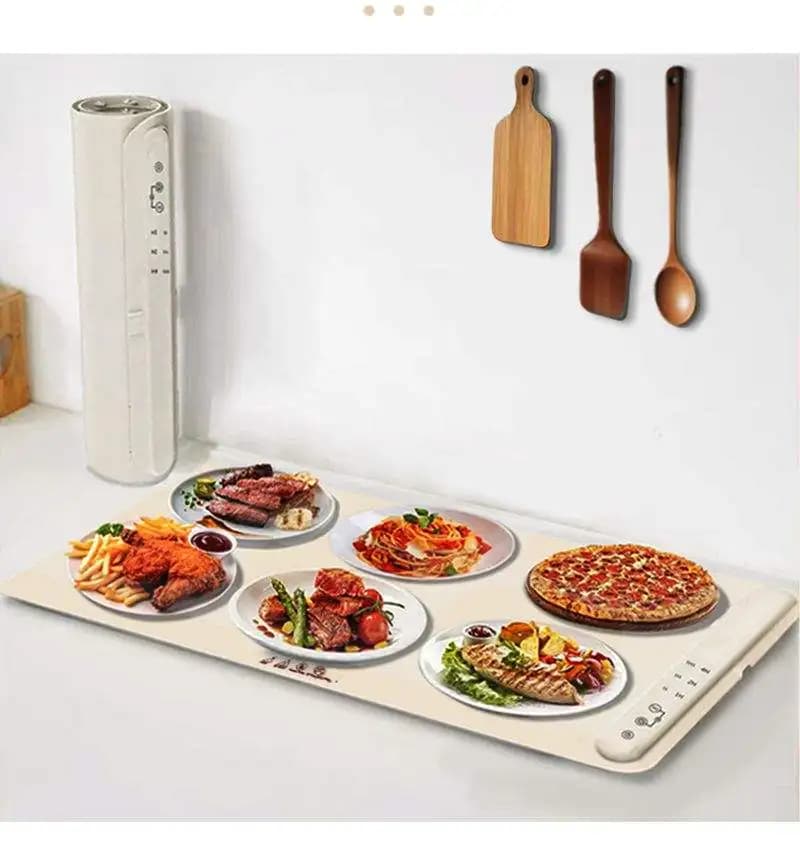 New Rapid-Heating Pad Foldable Portable Warmer Tray Kitchen Prep Station Multi-Functional Household Food Warmer 3